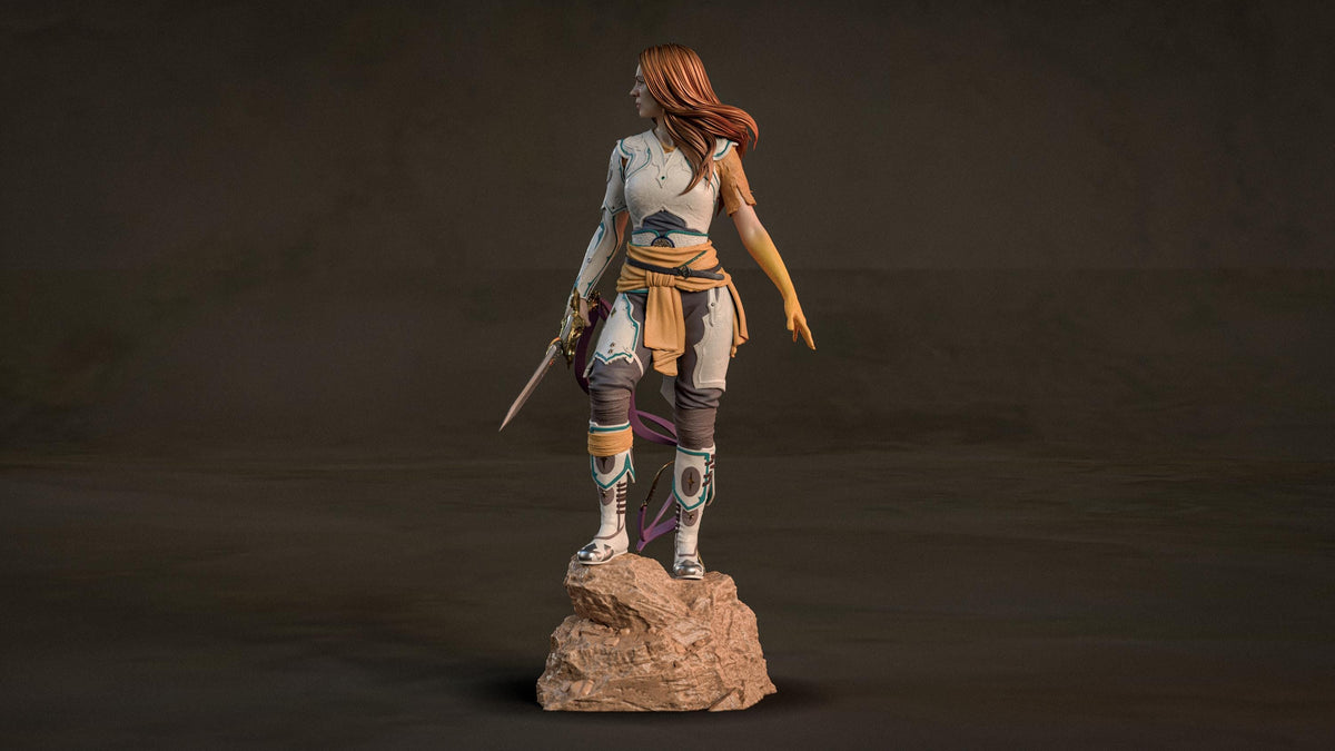 Faye Statue 3D Printed | Gift For Gamer | Resin Figure | Hand Painted