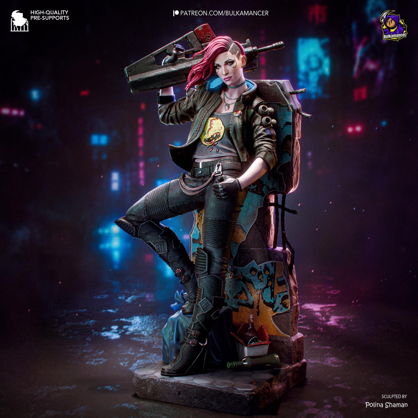 Valerie Statue 3D Printed | Gift For Gamer | Resin Figure | Hand Painted