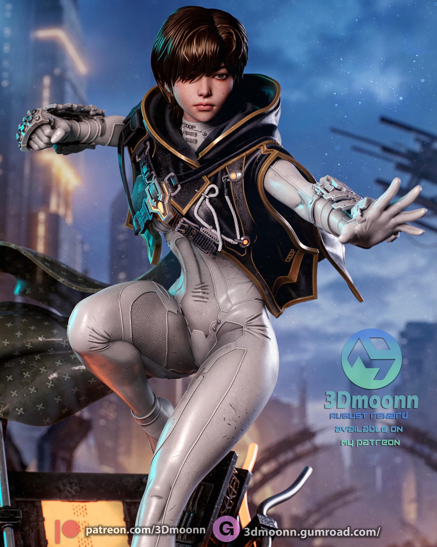 Evie Statue 3D Printed | Gift For Gamer | Resin Figure | Hand Painted