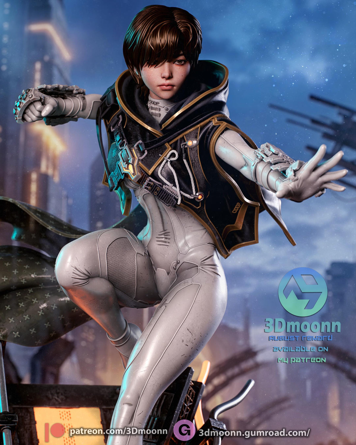 Evie Statue 3D Printed | Gift For Gamer | Resin Figure | Hand Painted