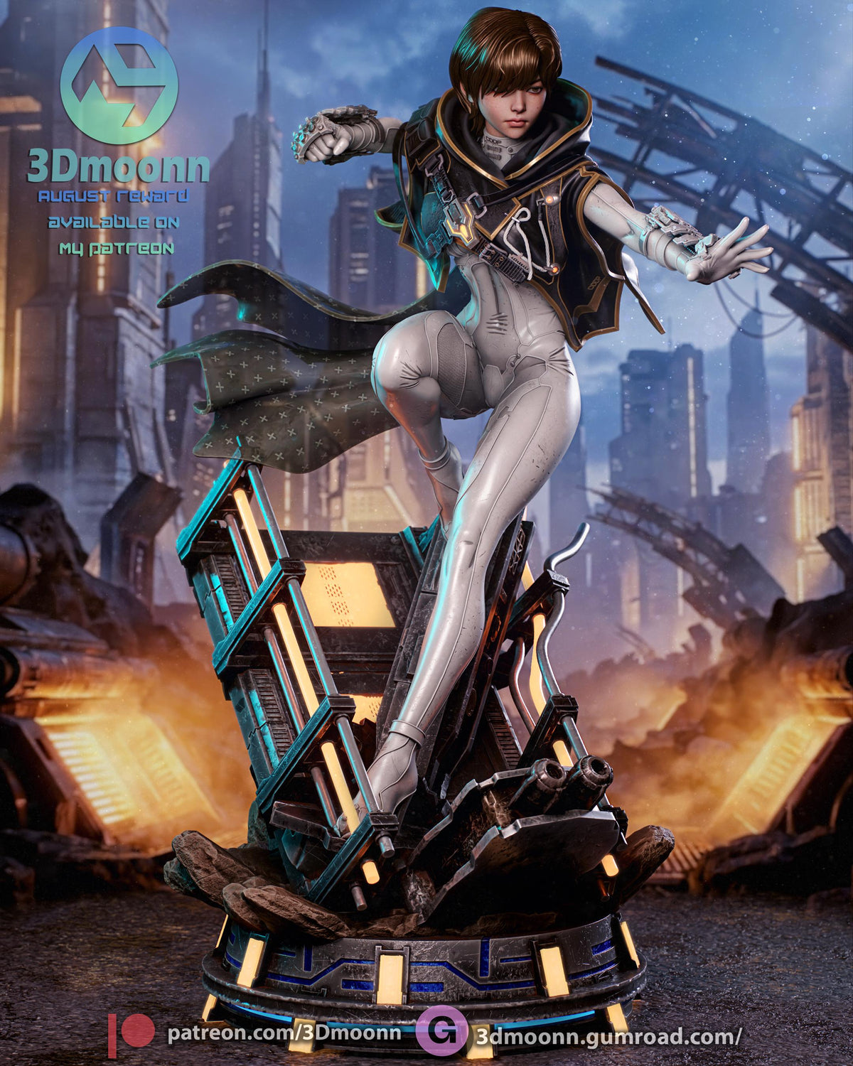 Evie Statue 3D Printed | Gift For Gamer | Resin Figure | Hand Painted