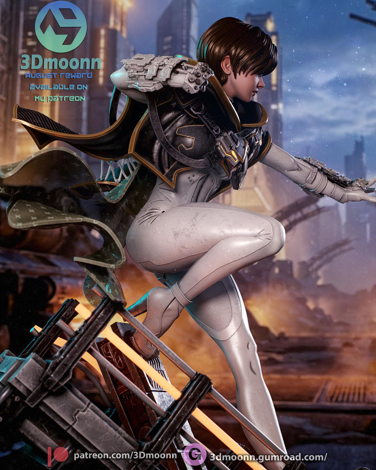 Evie Statue 3D Printed | Gift For Gamer | Resin Figure | Hand Painted