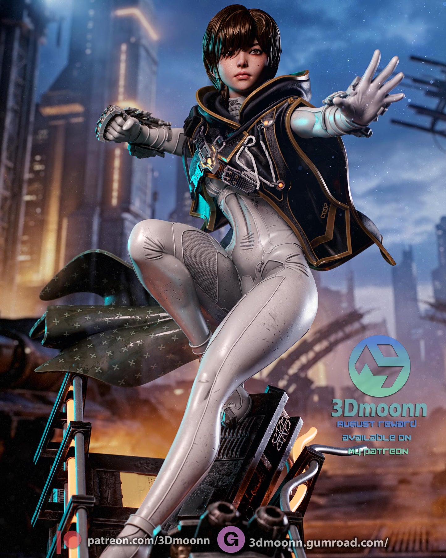 Evie Statue 3D Printed | Gift For Gamer | Resin Figure | Hand Painted