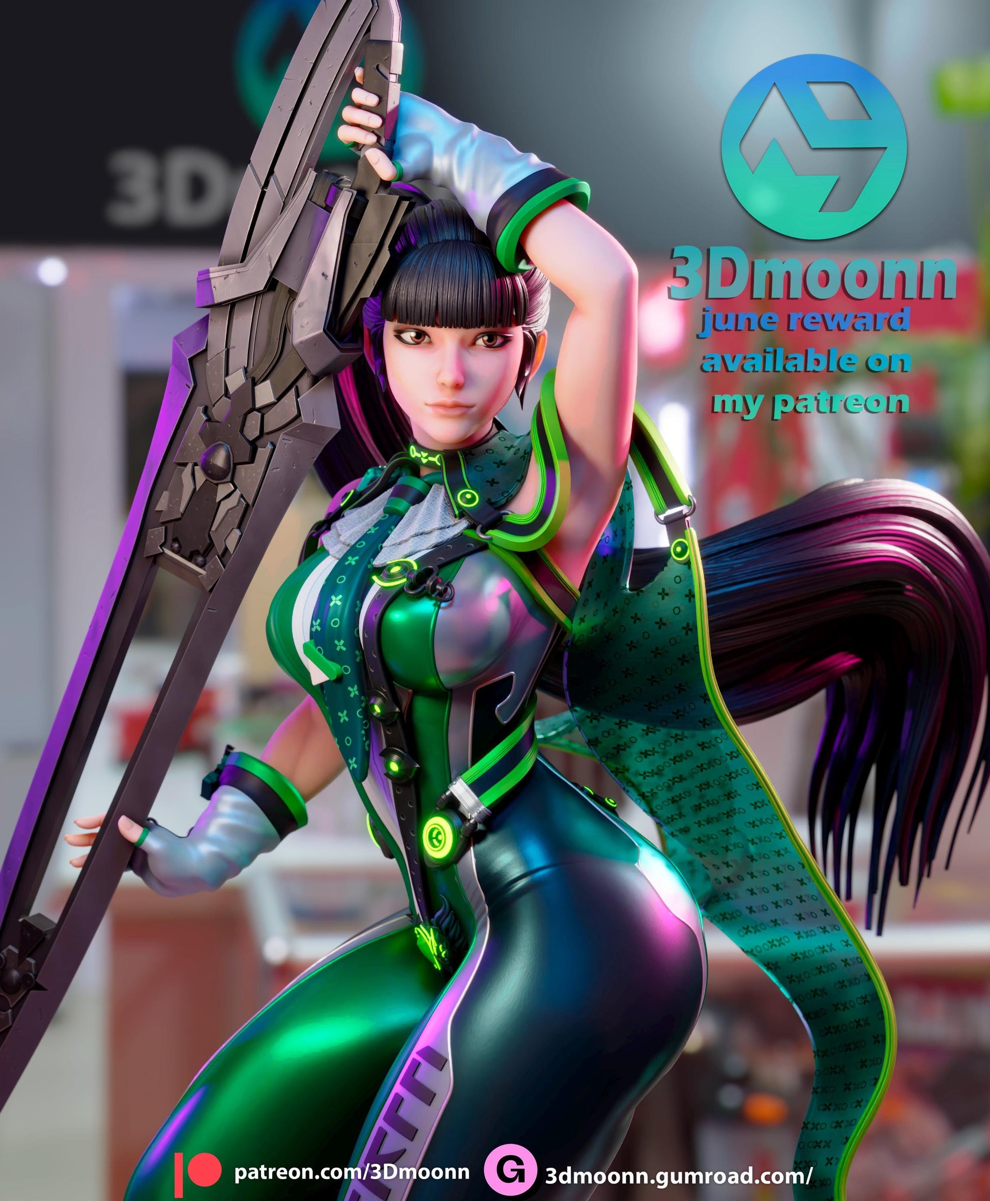 Eve Statue 3D Printed | Gift For Gamer | Resin Figure | Hand Painted