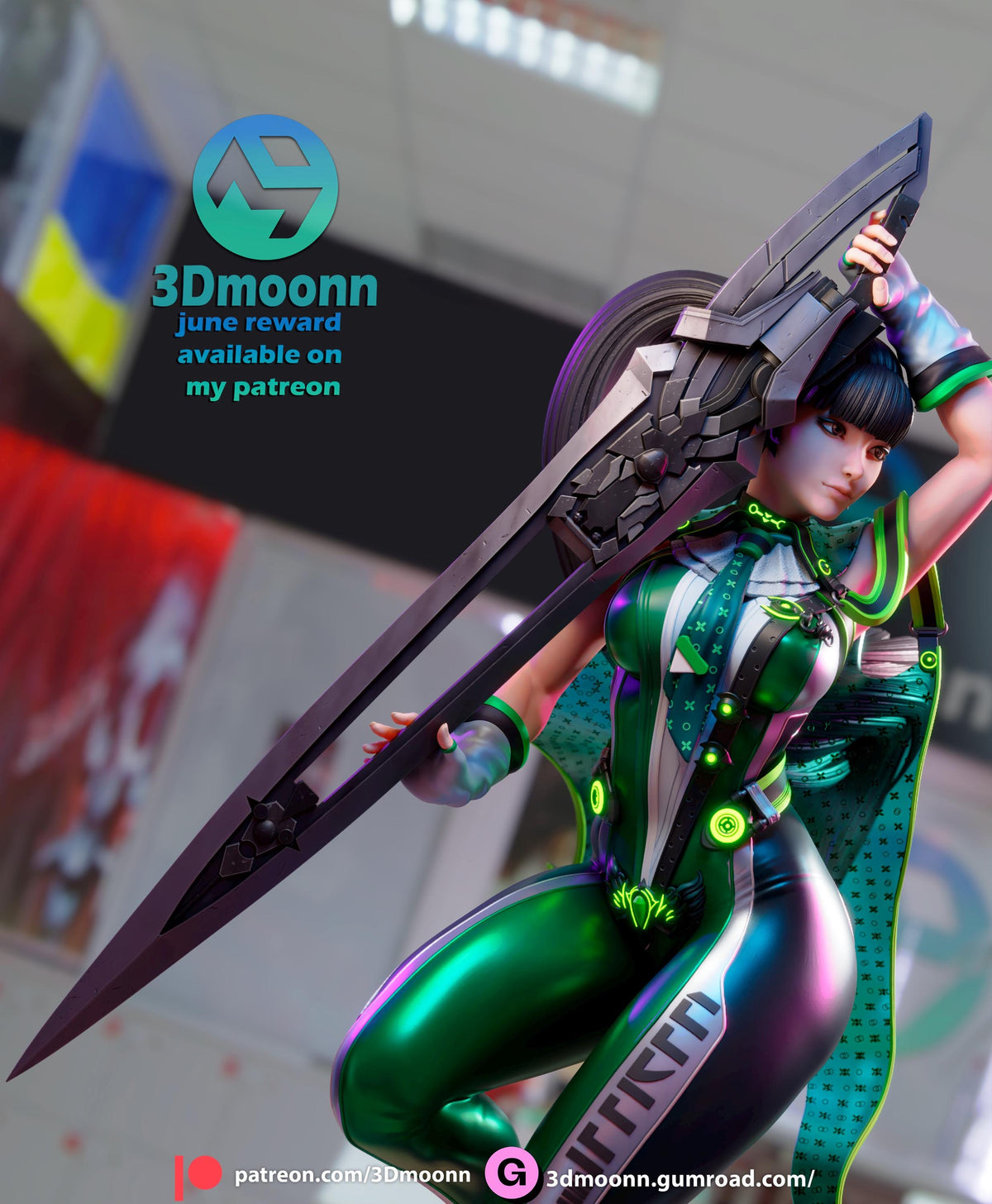 Eve Statue 3D Printed | Gift For Gamer | Resin Figure | Hand Painted