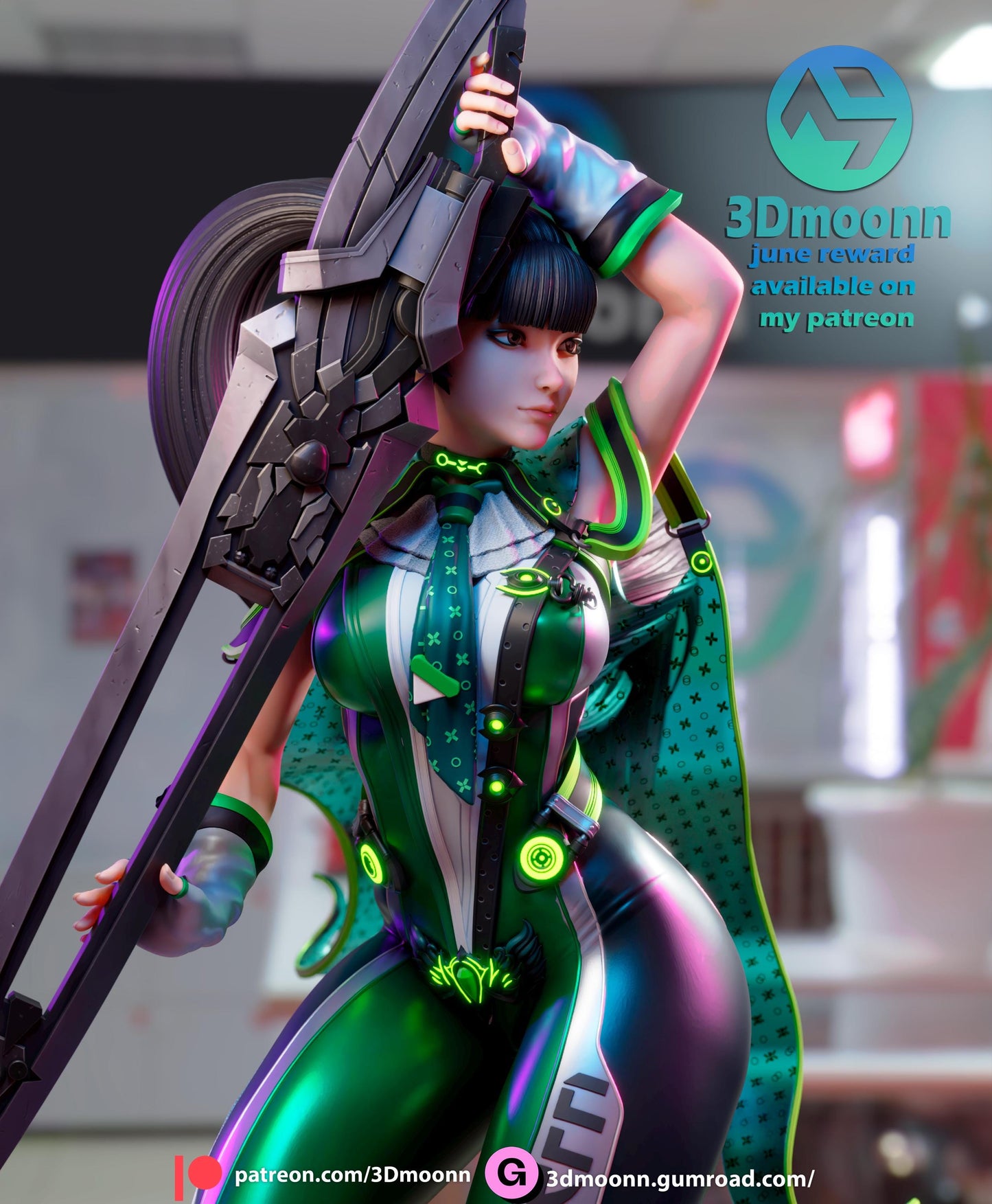 Eve Statue 3D Printed | Gift For Gamer | Resin Figure | Hand Painted