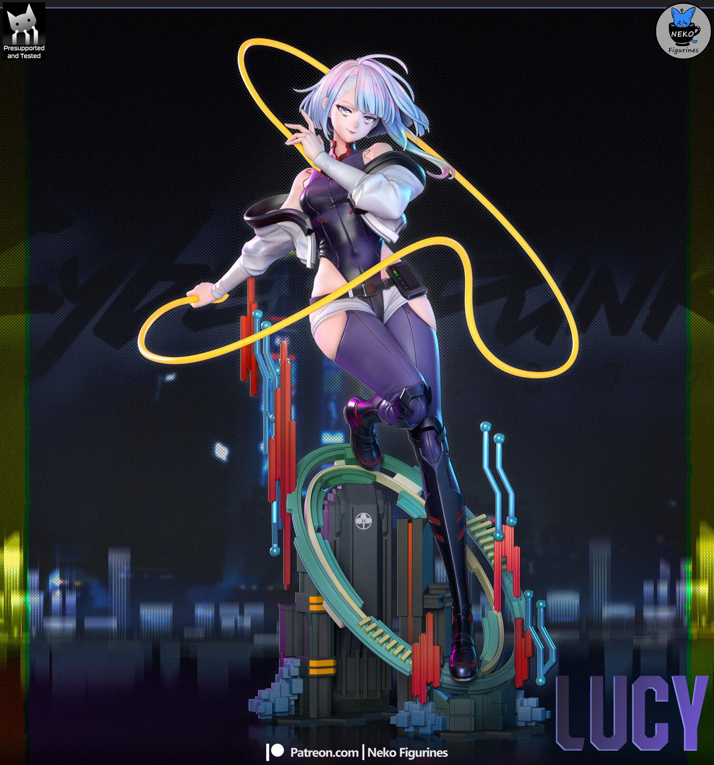 Lucy Statue 3D Printed | Gift For Gamer | Resin Figure | Hand Painted