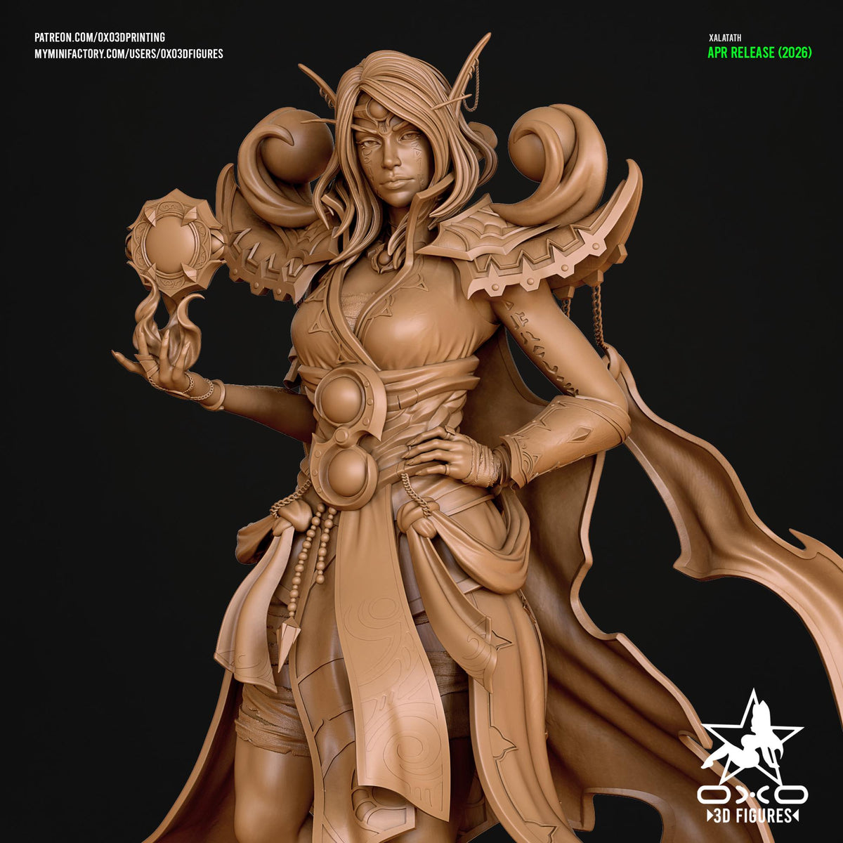 Xal'atath Statue 3D Printed | Gift For Gamer | Resin Figure | Hand Painted