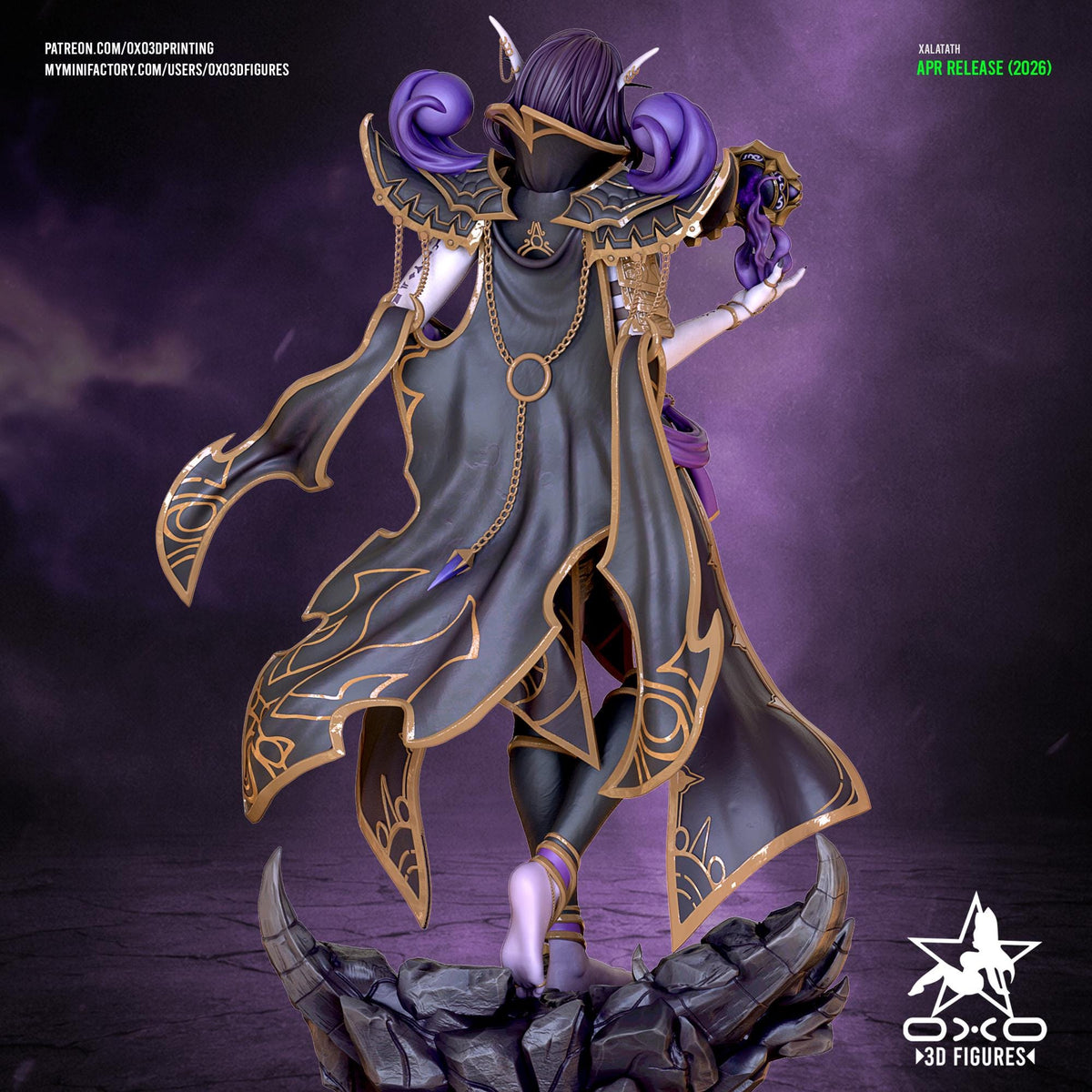 Xal'atath Statue 3D Printed | Gift For Gamer | Resin Figure | Hand Painted