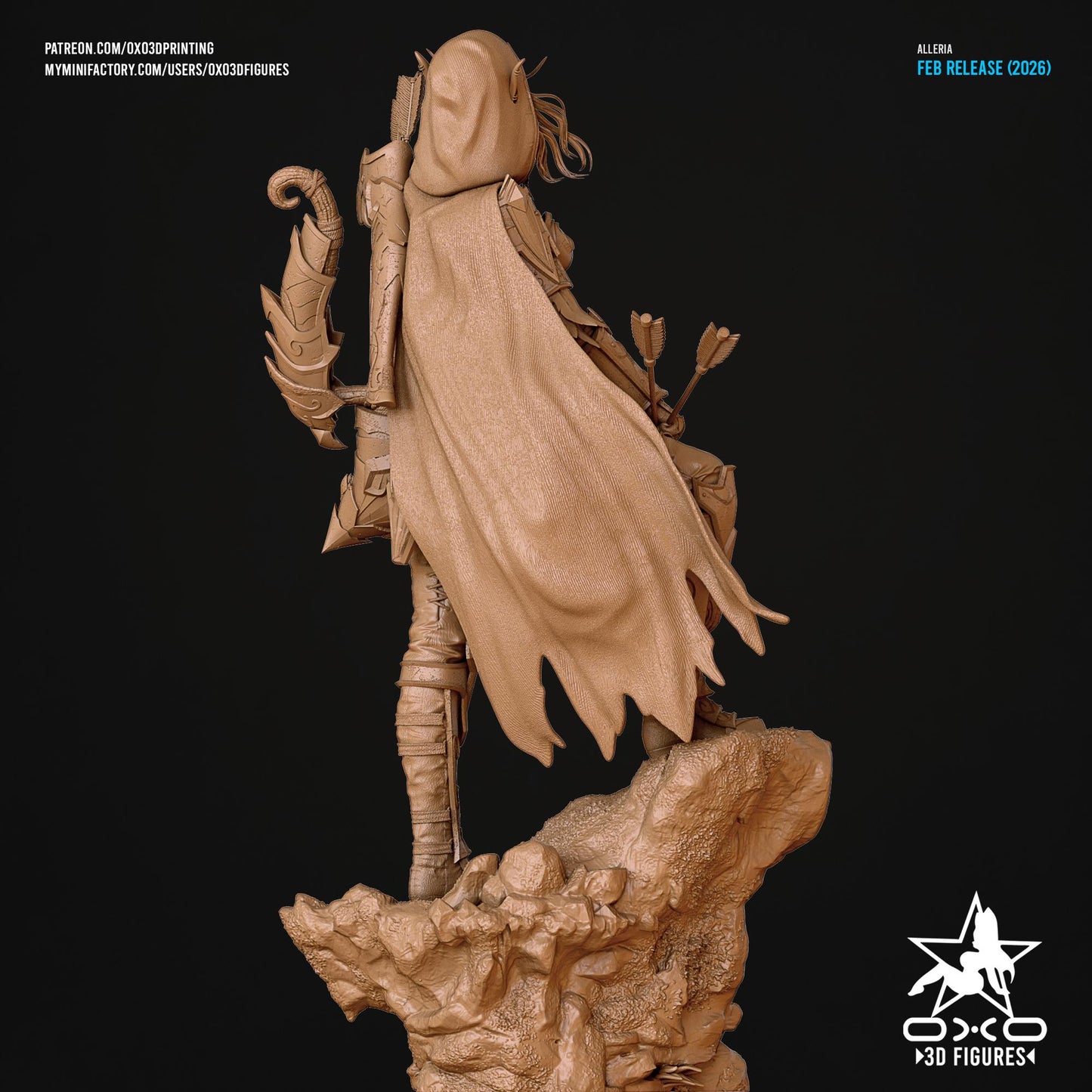 Alleria Statue 3D Printed | Gift For Gamer | Resin Figure | Hand Painted