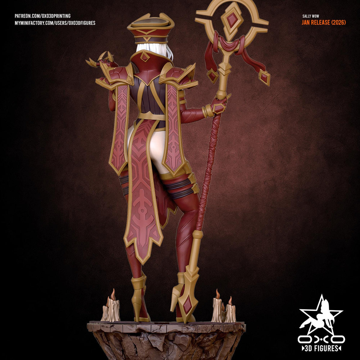 Sally Statue 3D Printed | Gift For Gamer | Resin Figure | Hand Painted