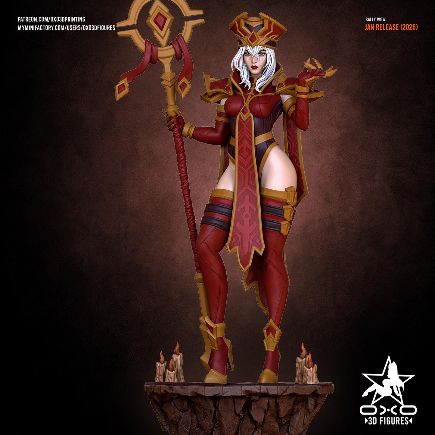 Sally Statue 3D Printed | Gift For Gamer | Resin Figure | Hand Painted
