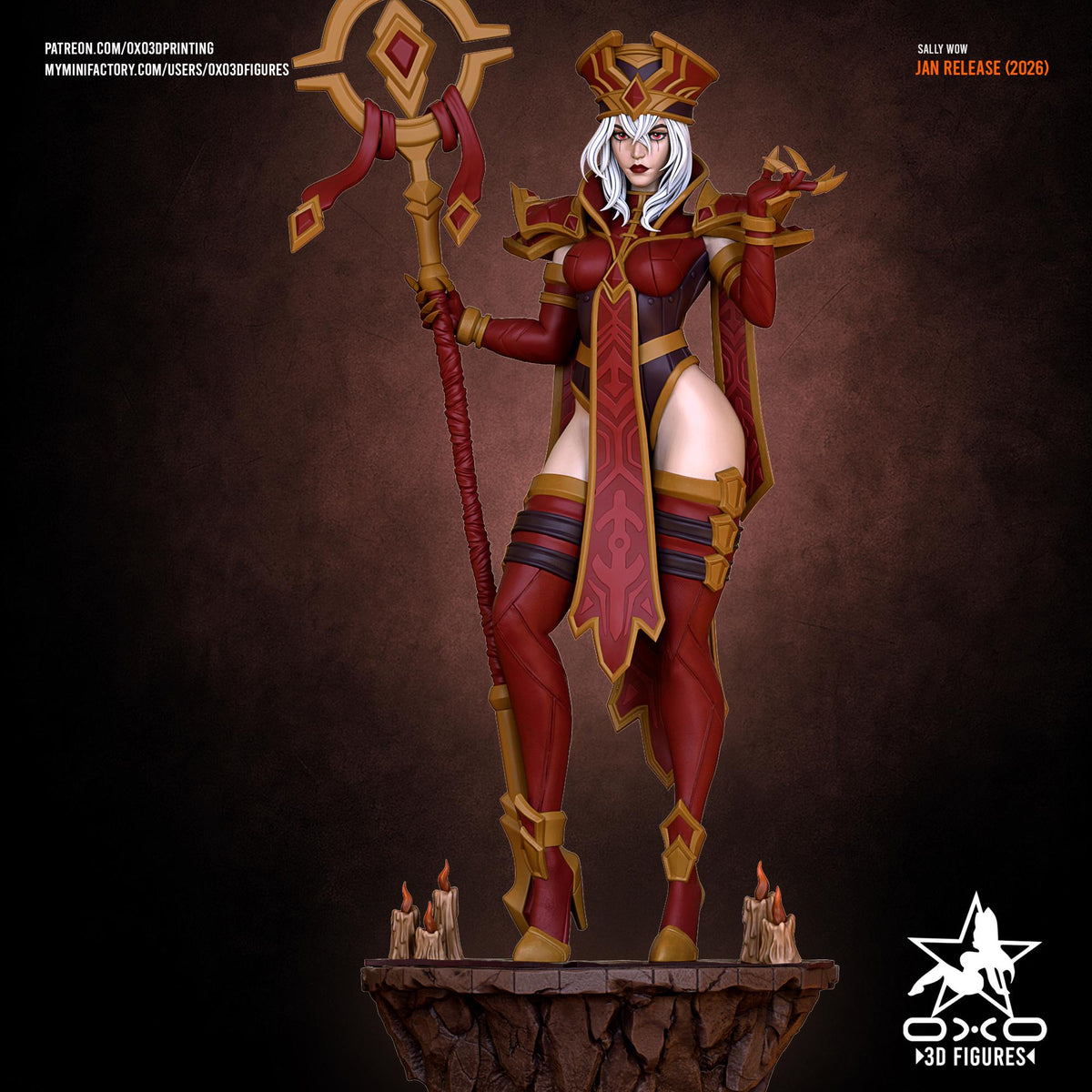 Sally Statue 3D Printed | Gift For Gamer | Resin Figure | Hand Painted