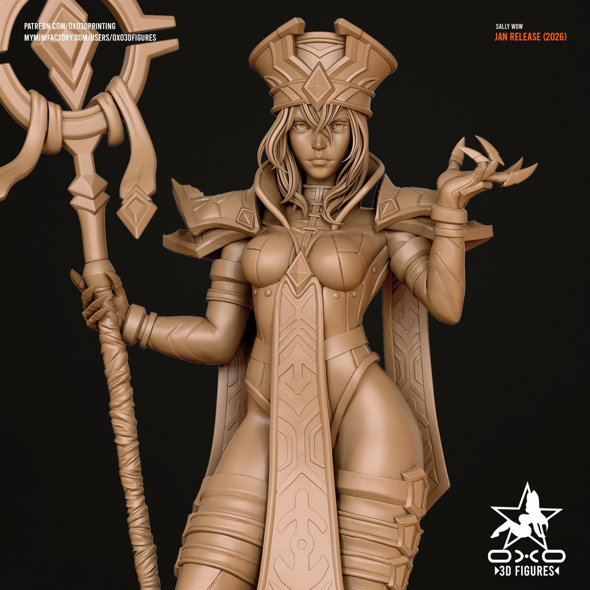 Sally Statue 3D Printed | Gift For Gamer | Resin Figure | Hand Painted