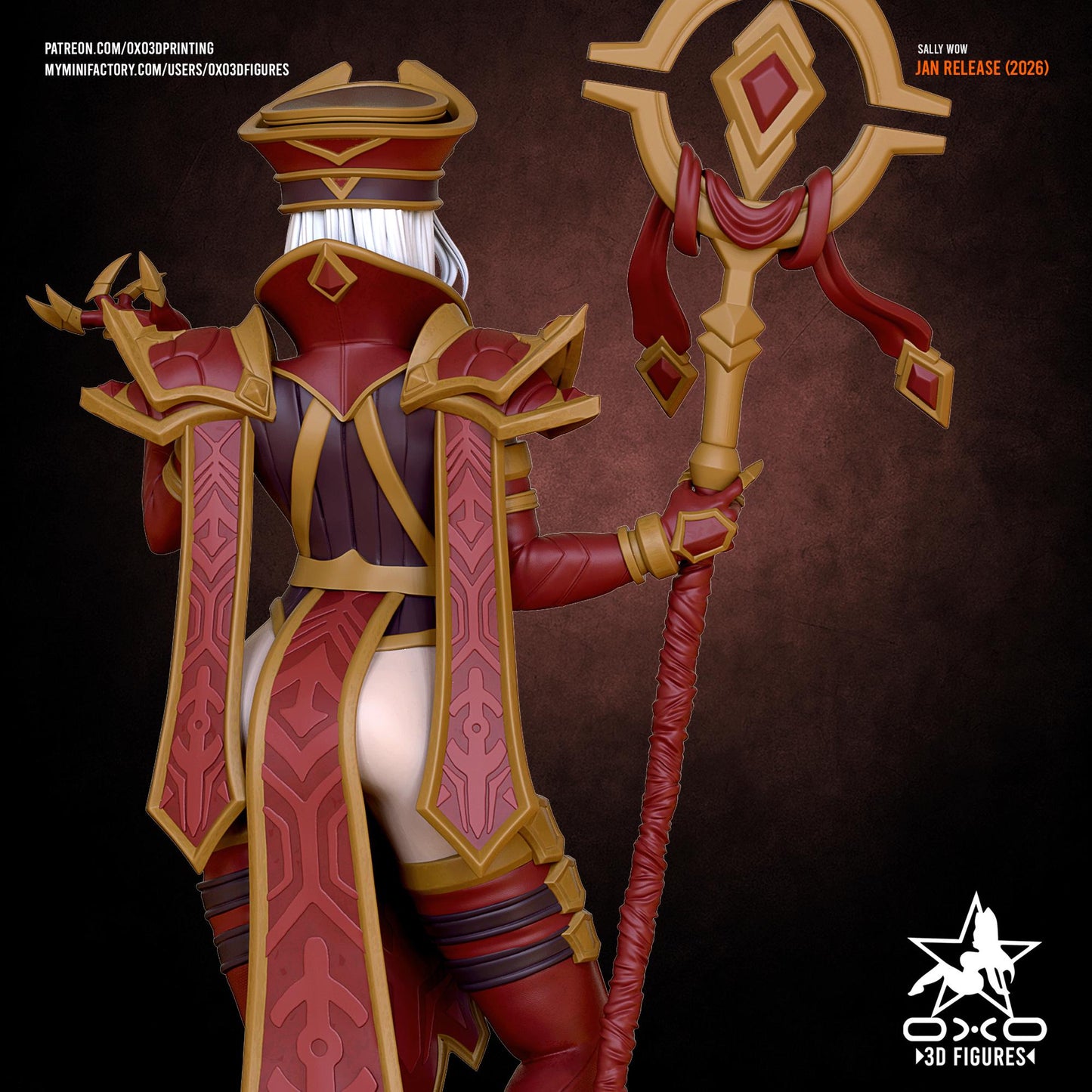 Sally Statue 3D Printed | Gift For Gamer | Resin Figure | Hand Painted