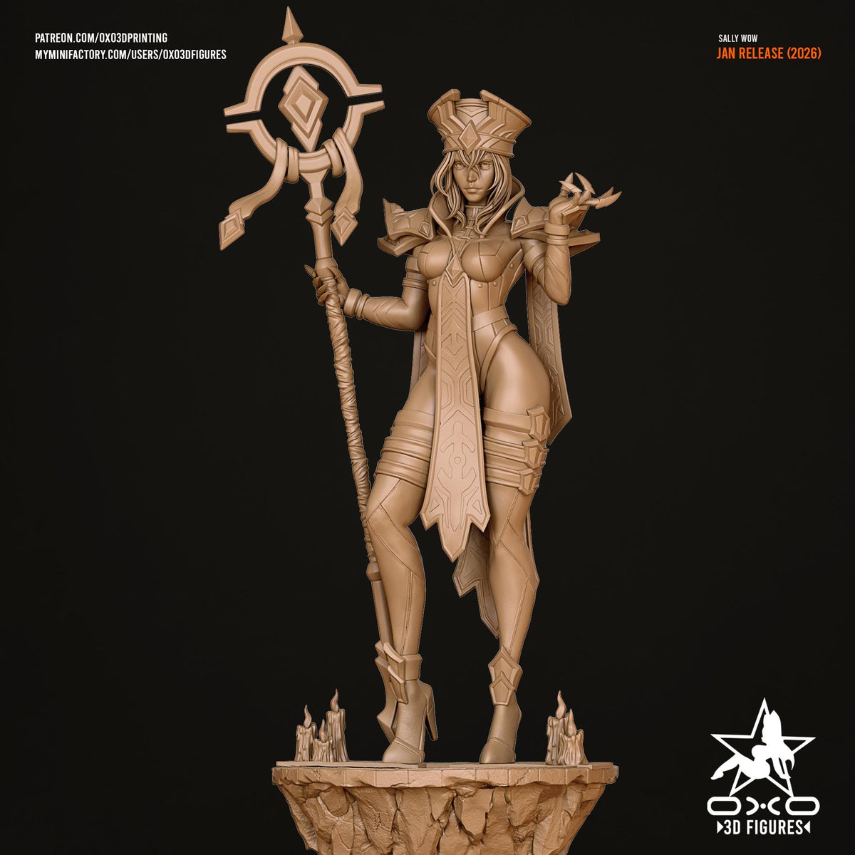 Sally Statue 3D Printed | Gift For Gamer | Resin Figure | Hand Painted