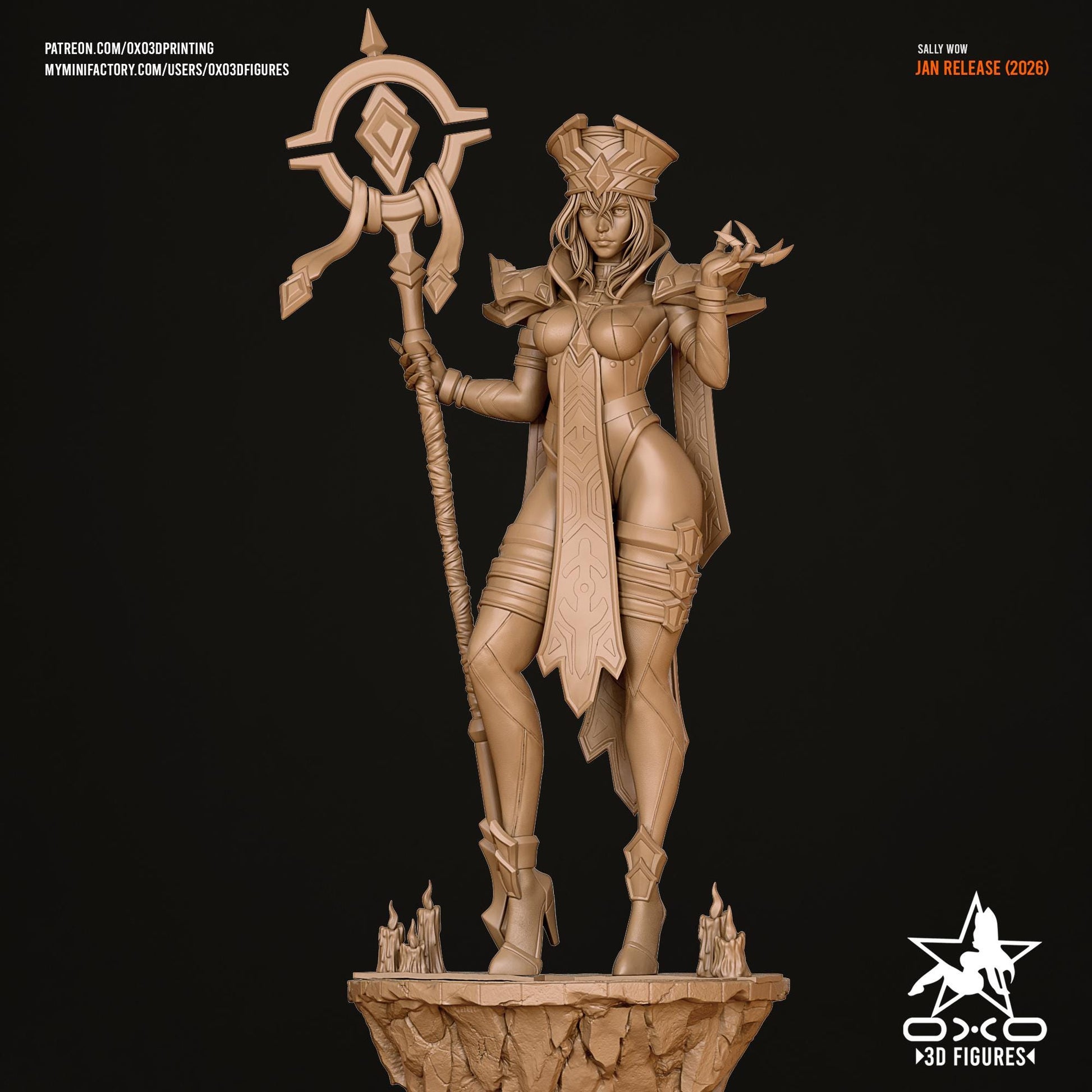 Sally Statue 3D Printed | Gift For Gamer | Resin Figure | Hand Painted