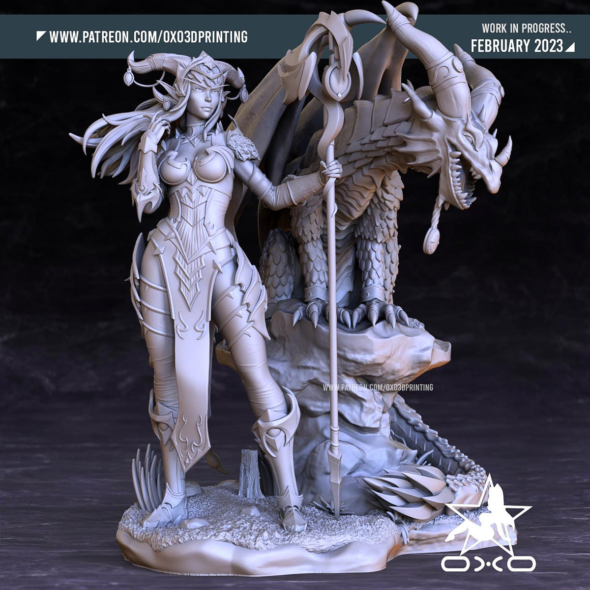 Alexstrasza Statue 3D Printed | Gift For Gamer | Resin Figure | Hand Painted
