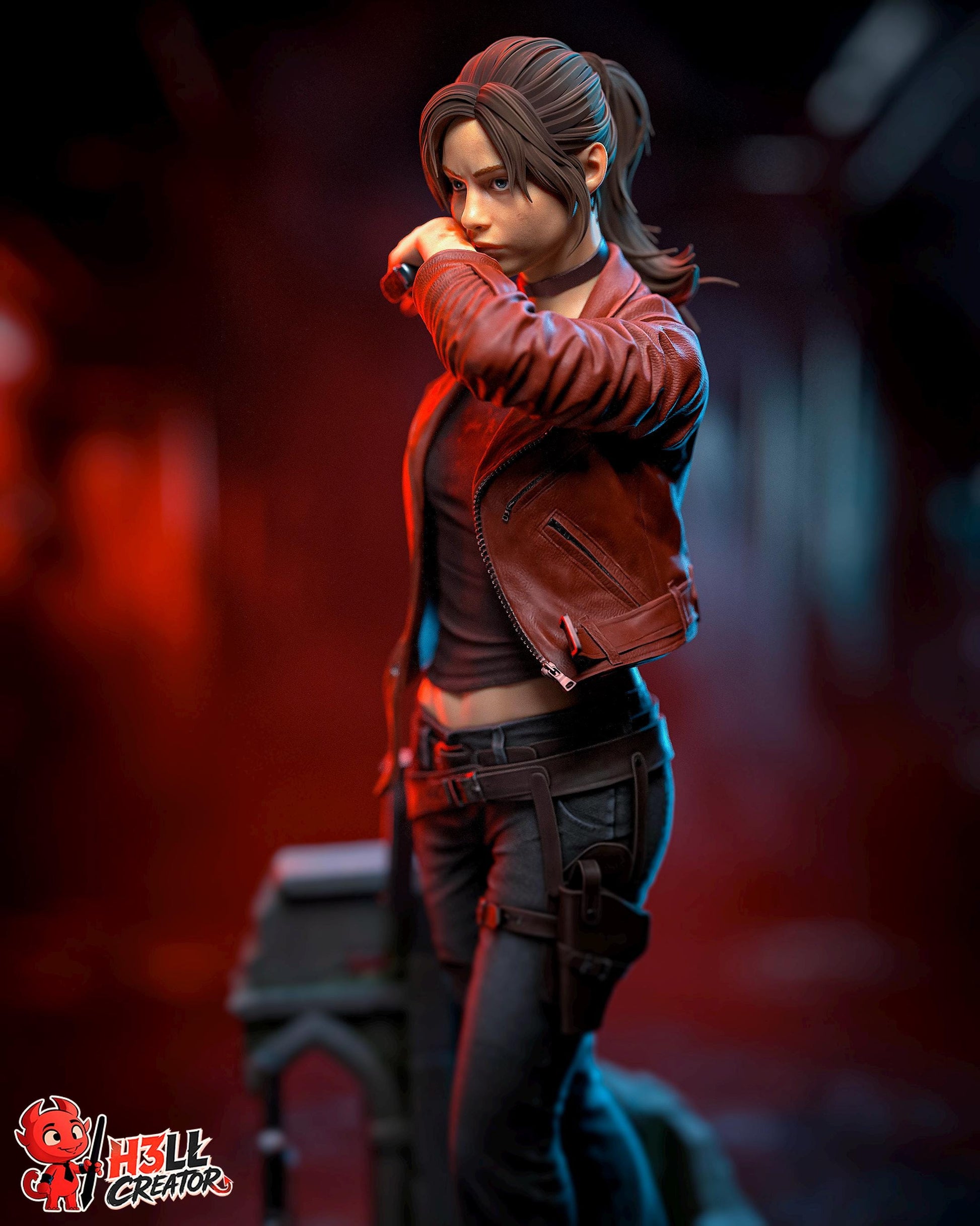 Claire Statue 3D Printed | Gift For Gamer | Resin Figure | Hand Painted