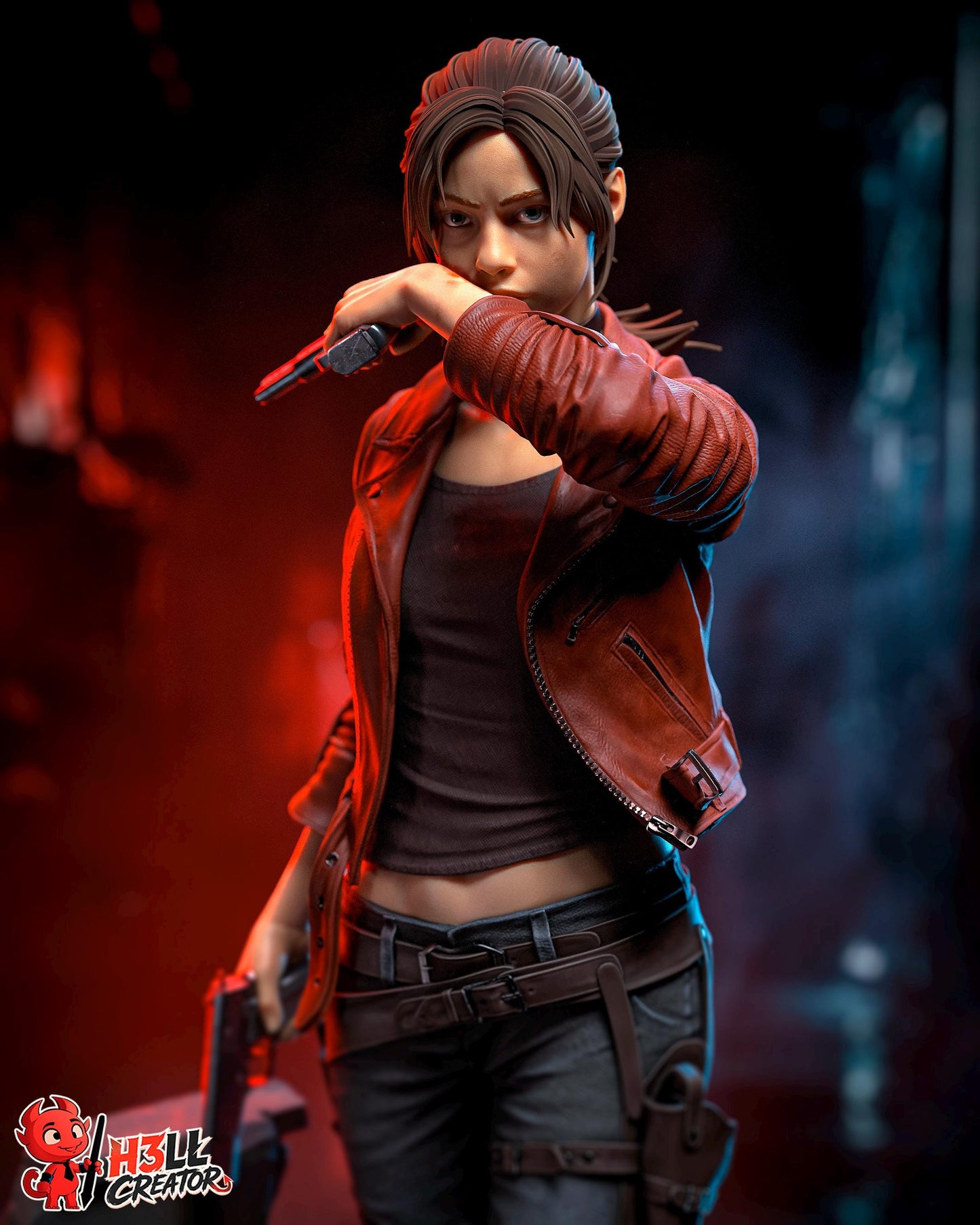 Claire Statue 3D Printed | Gift For Gamer | Resin Figure | Hand Painted