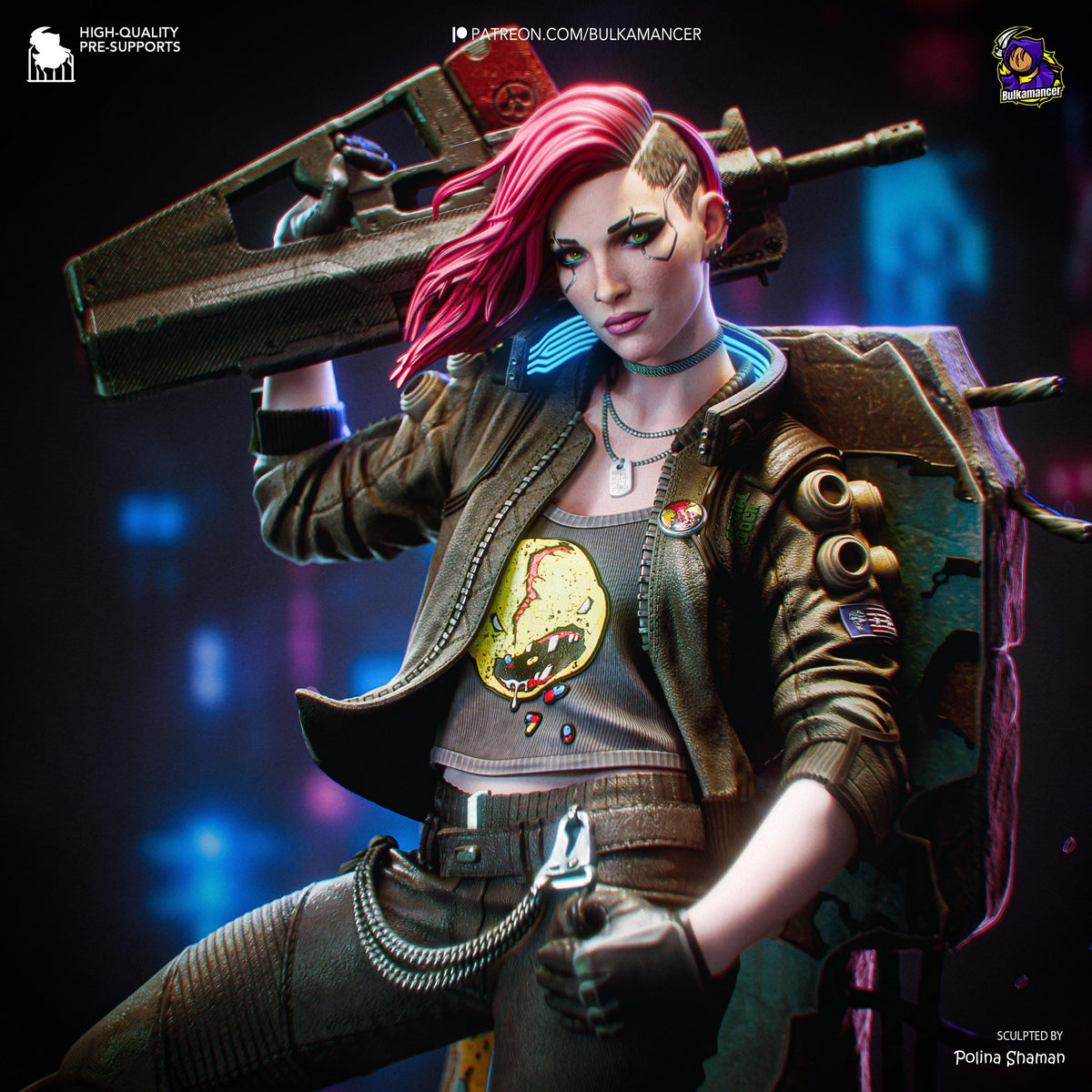 Valerie Statue 3D Printed | Gift For Gamer | Resin Figure | Hand Painted