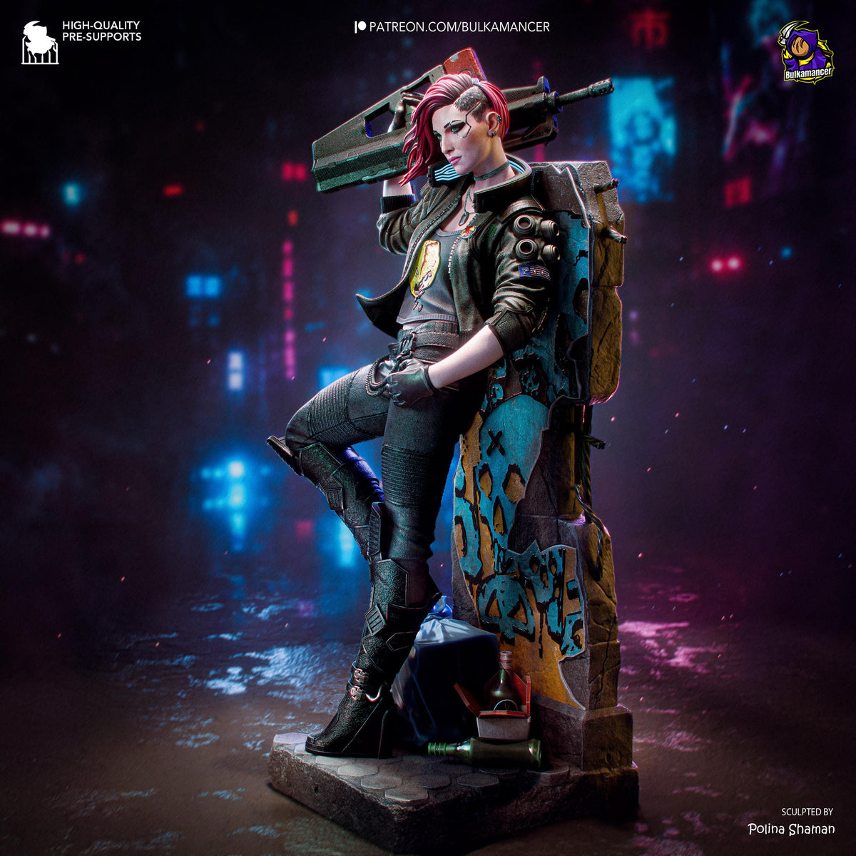 Valerie Statue 3D Printed | Gift For Gamer | Resin Figure | Hand Painted