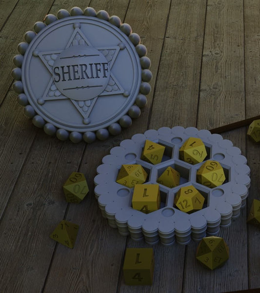 Sheriff Dice Holder